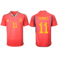 Camiseta España Ferran Torres #11 Primera Equipación Mundial 2022 manga corta